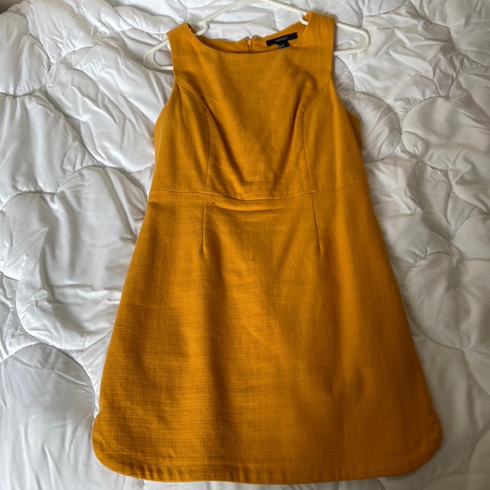 Yellow jumper dress